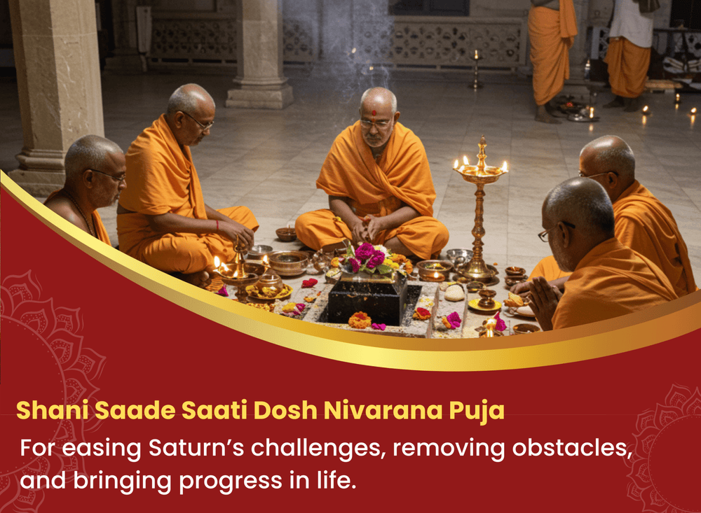 Shani Saade Saati Dosh Nivarana Puja: At Shri Navagrah Shani Temple, Ujjain, Madhya Pradesh - Instaastro Puja