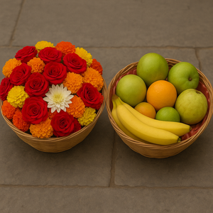 Flower and Fruit Basket