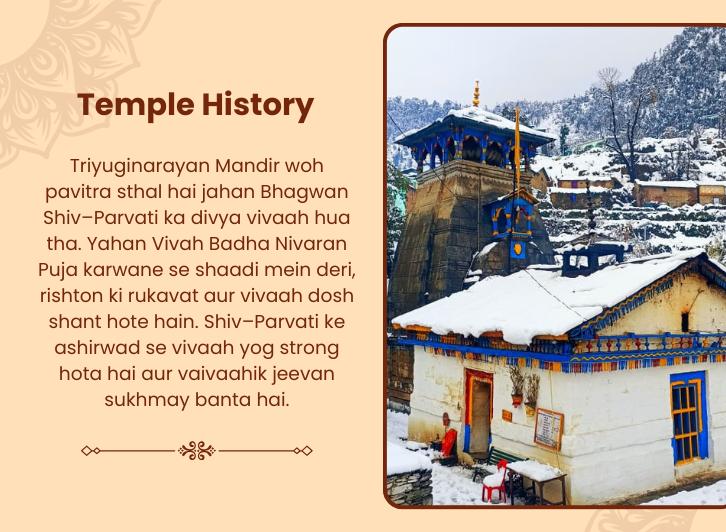 Vivah Badha Nivaran Puja at Triyuginarayan, Uttarakhand